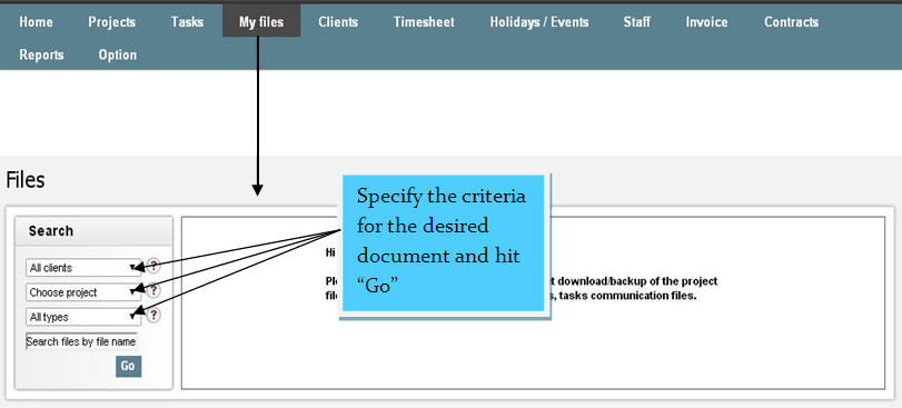 files and documents