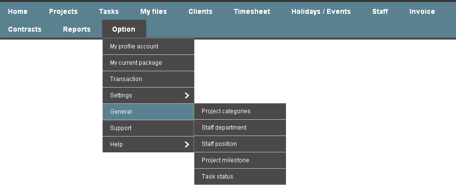 general settings