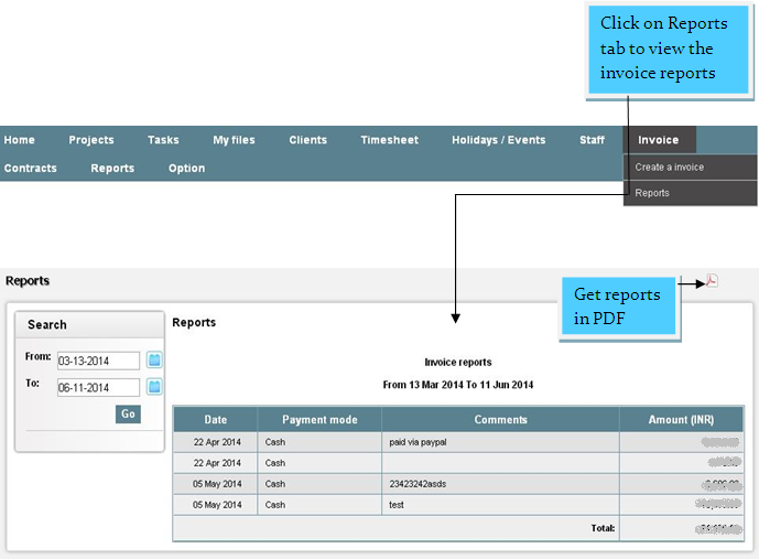 invoice reports